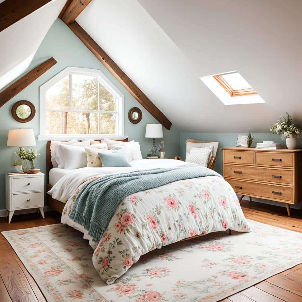 Cottage Core Attic Bedroom