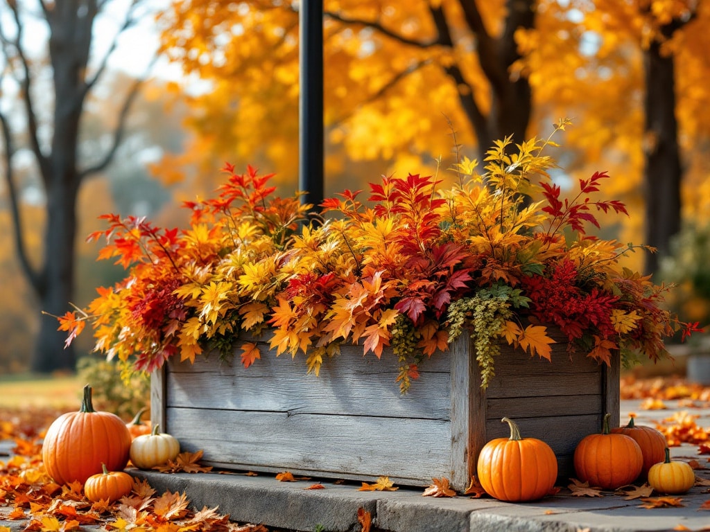 Cozy Fall Planters Front Porch 7