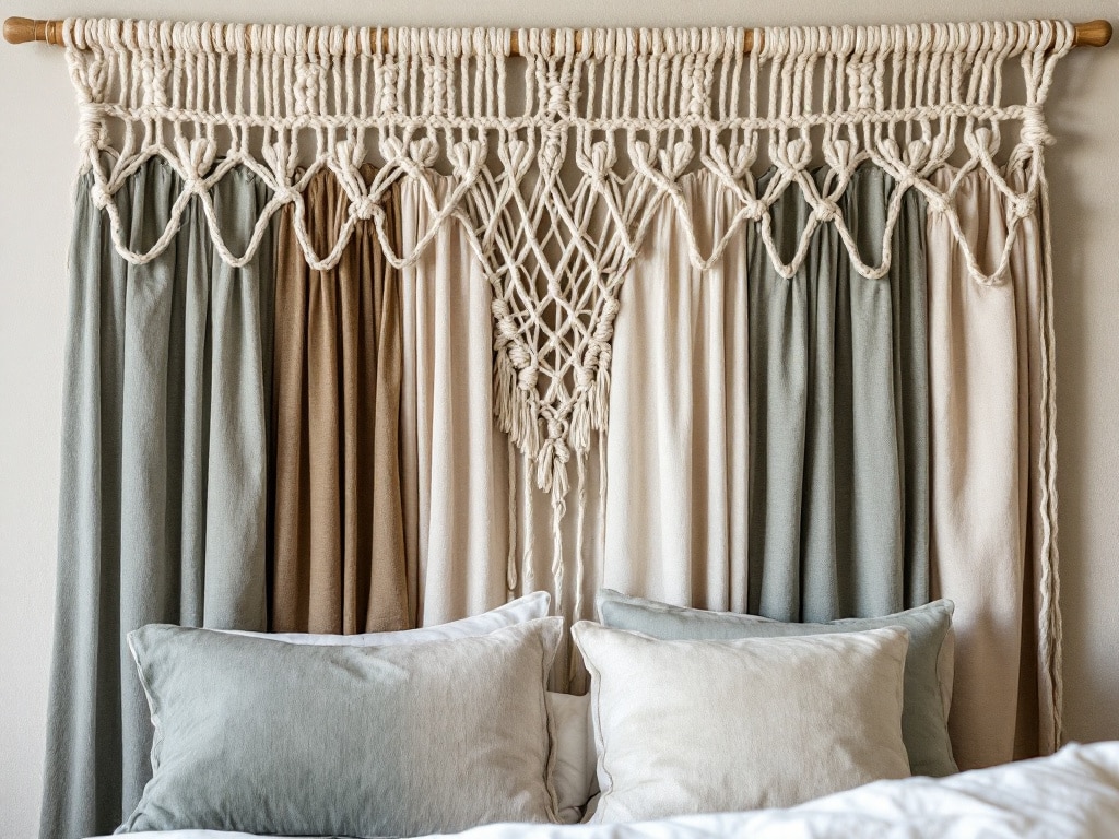 Fabric Hangings Headboard