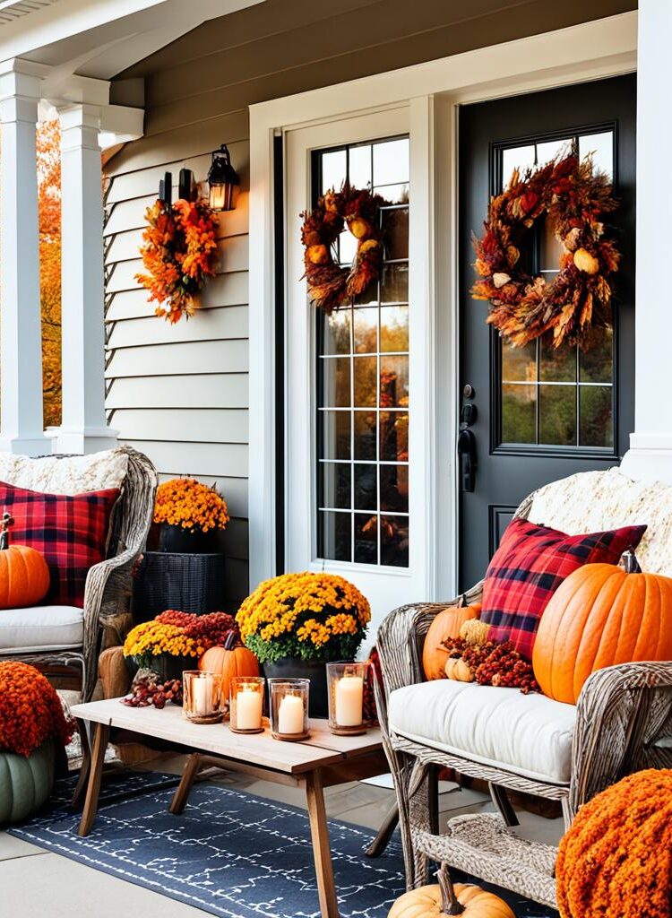 Fall porch decor