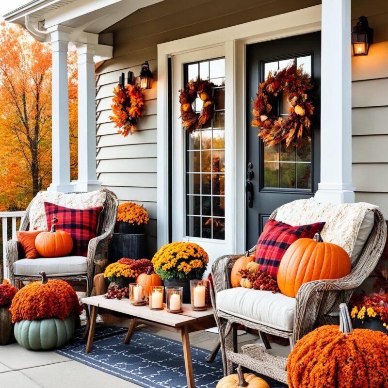 Fall porch decor