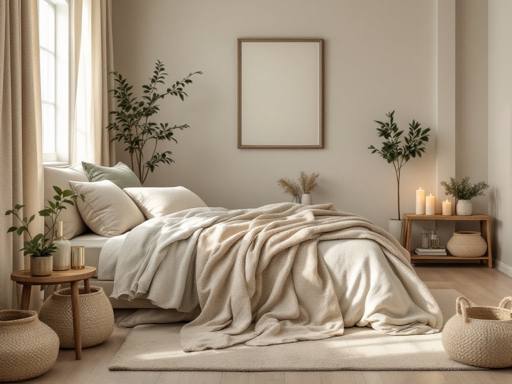 Layer with Neutral Tones Bedroom