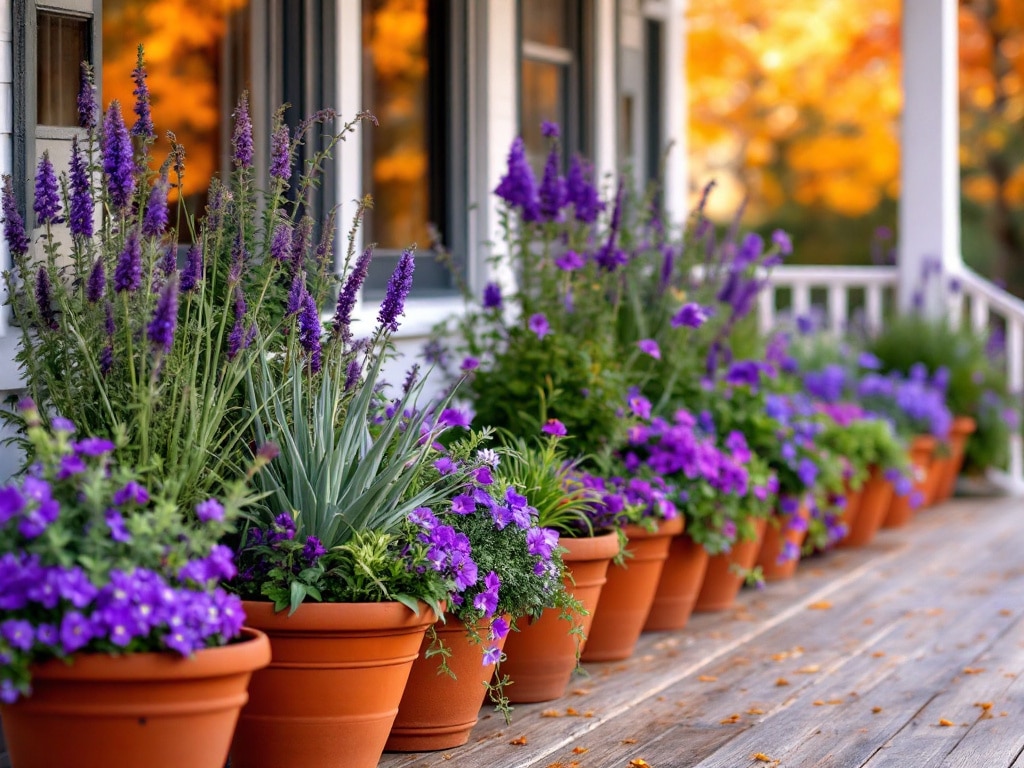 Purple Fall Planters 2