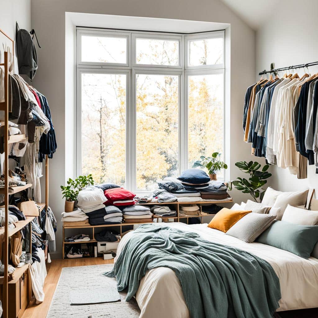 bedroom decluttering