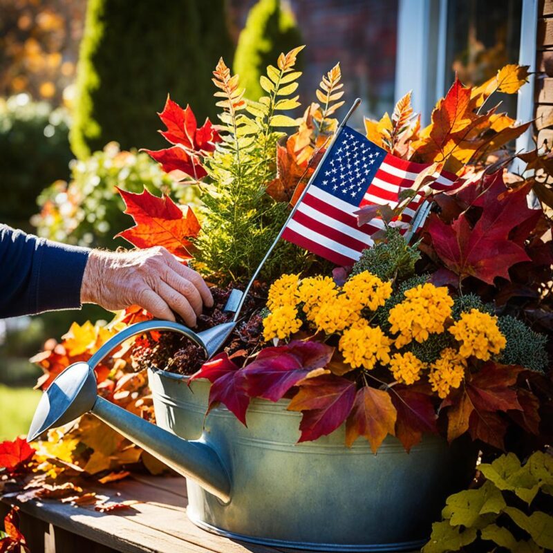 caring for fall planters