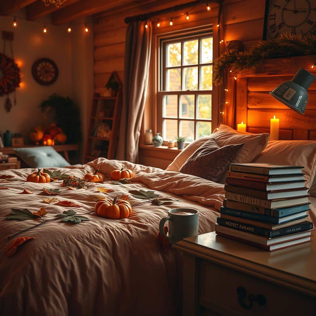 cozy autumn bedroom