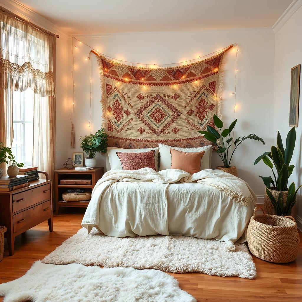 cozy boho bedroom