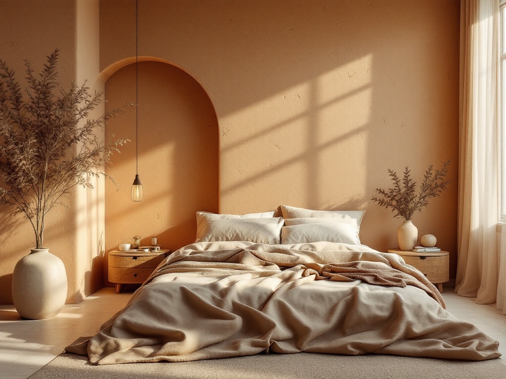 earthy bedroom