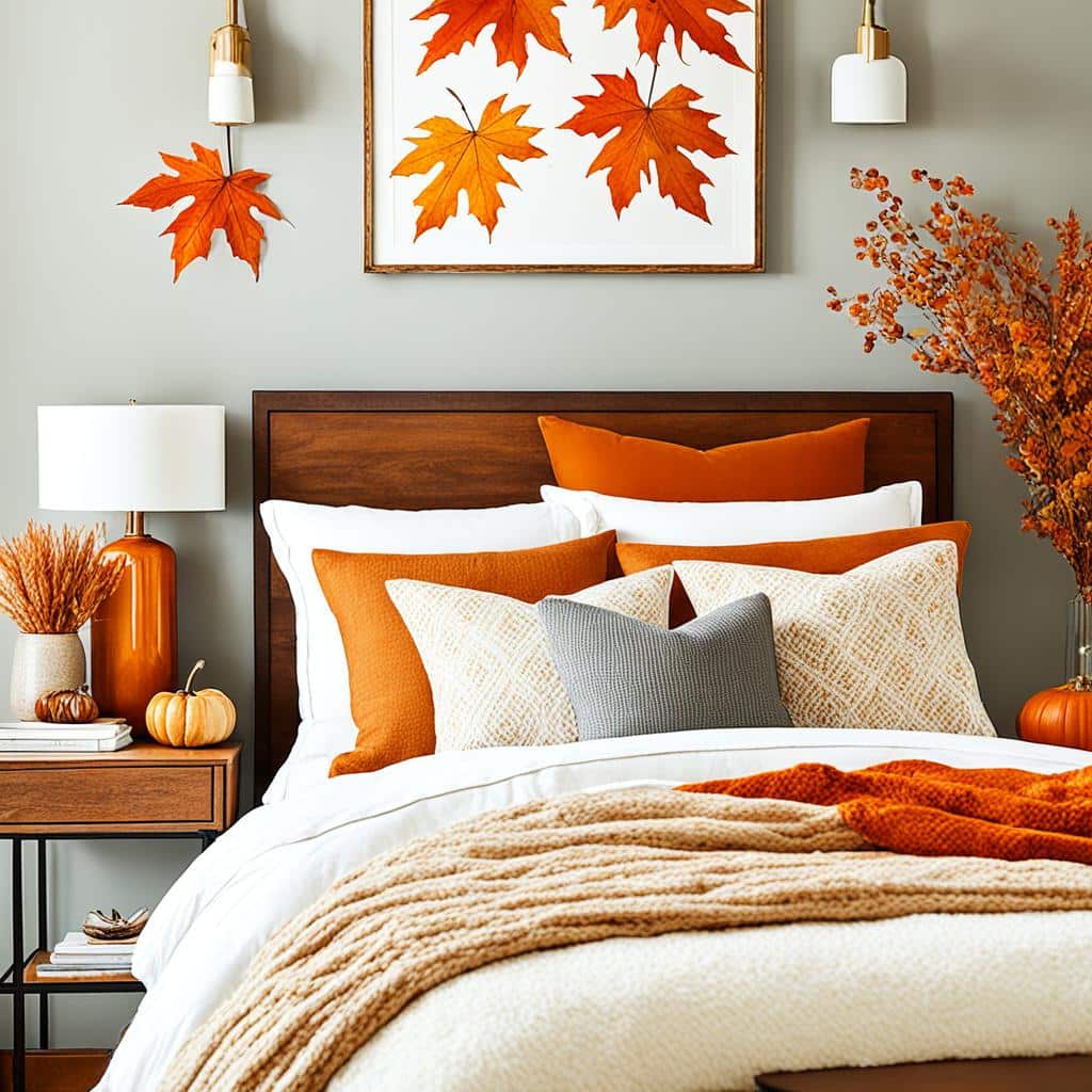 fall bedroom decor accents