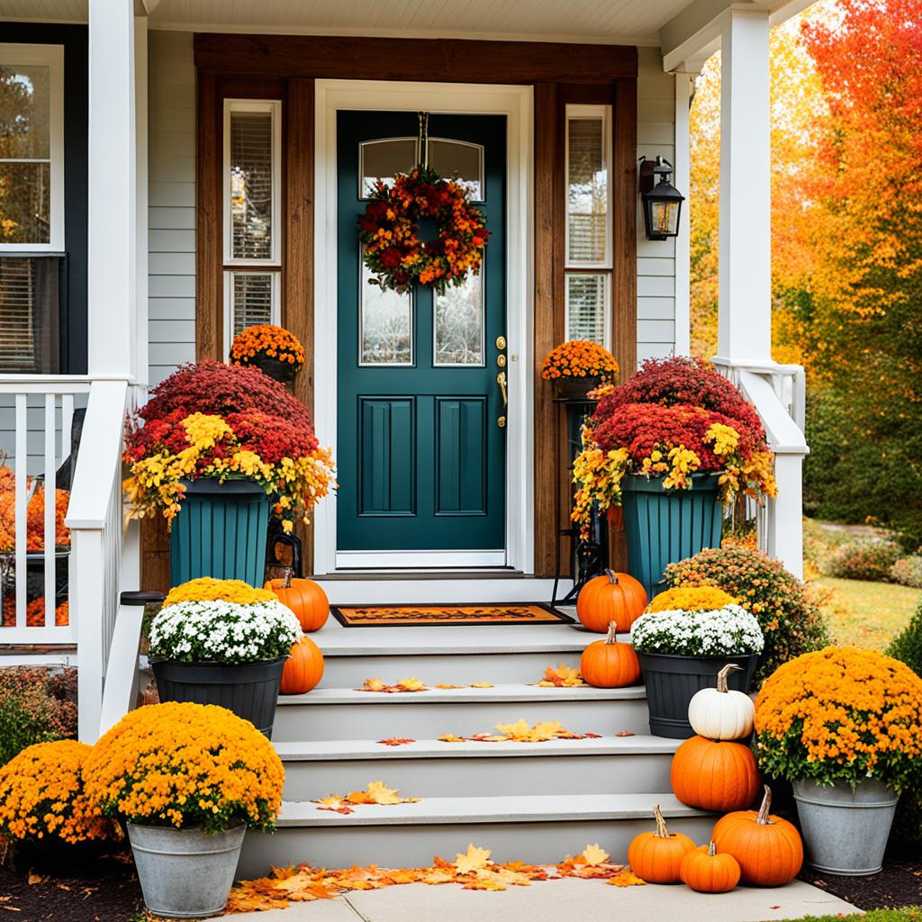 fall planters rustic