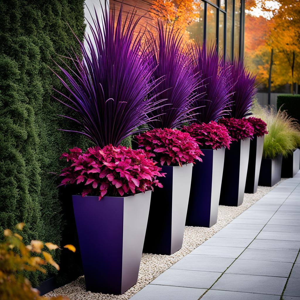 low maintenance fall planters