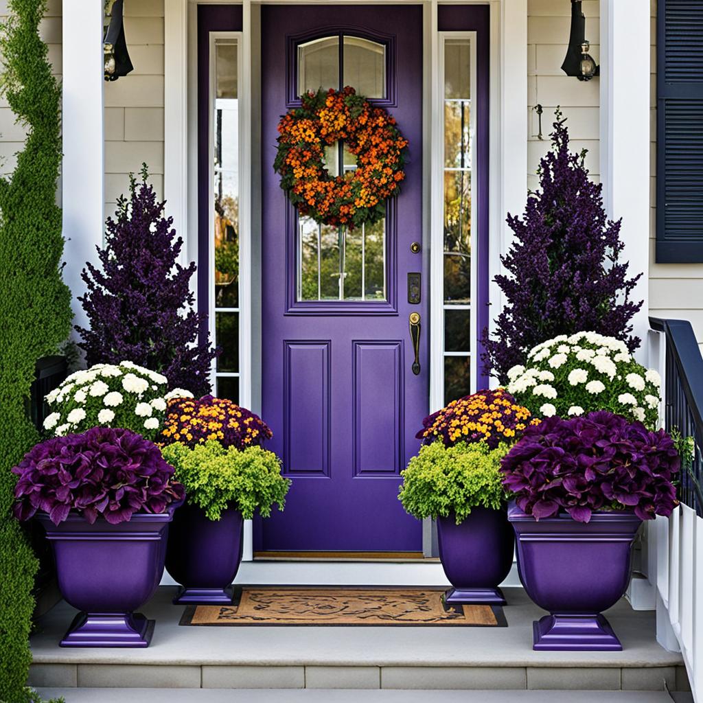 purple planter color combinations