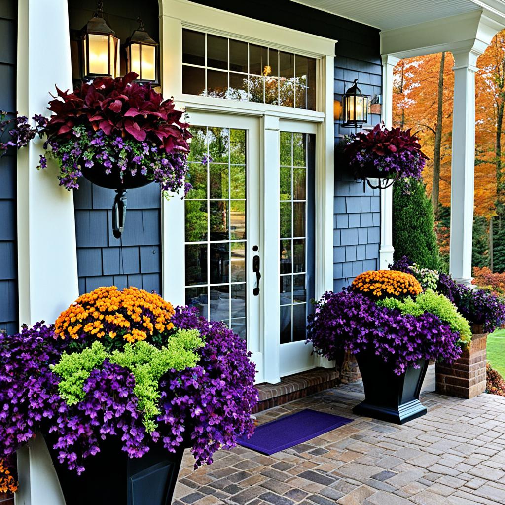 purple planters