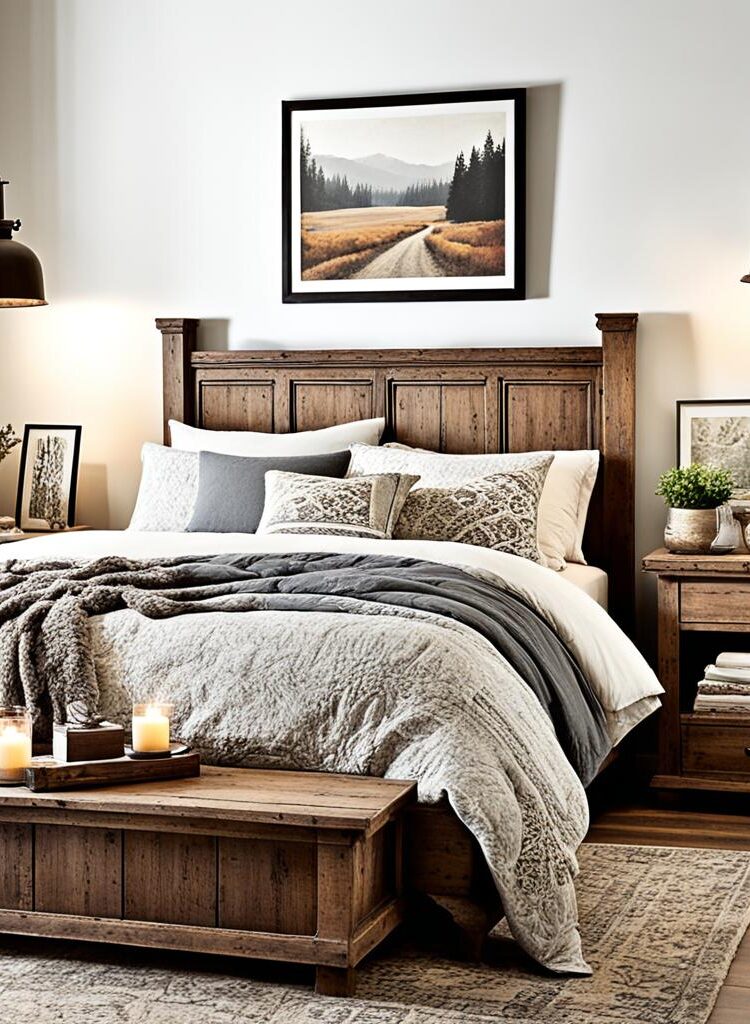 rustic bedroom accents