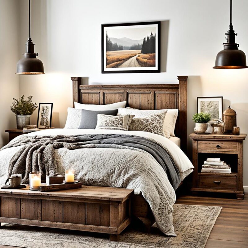 rustic bedroom accents