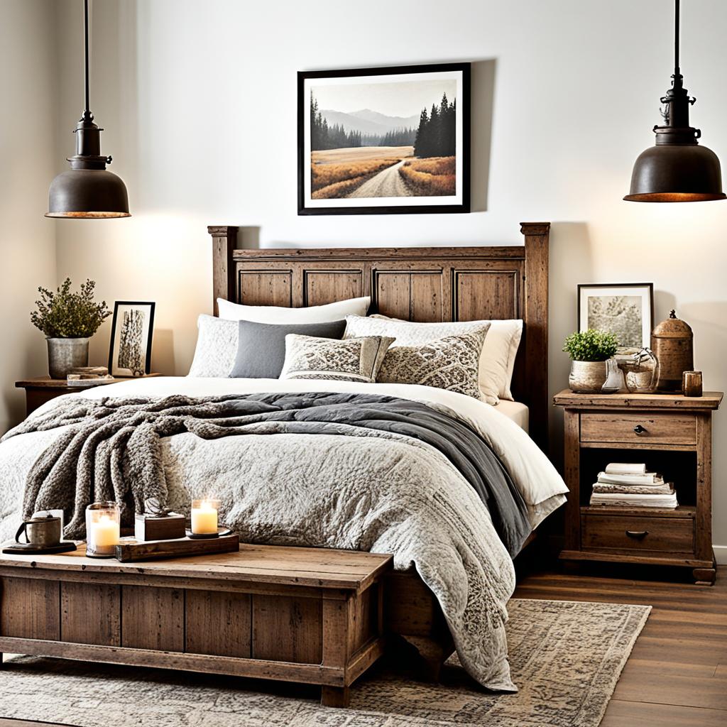 rustic bedroom accents