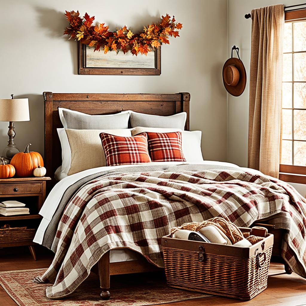 rustic fall bedroom decor