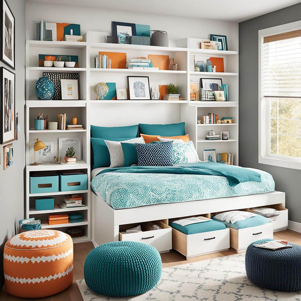 teen bedroom storage ideas