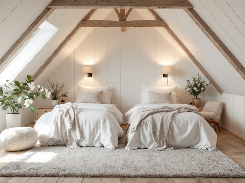 twin bed attic