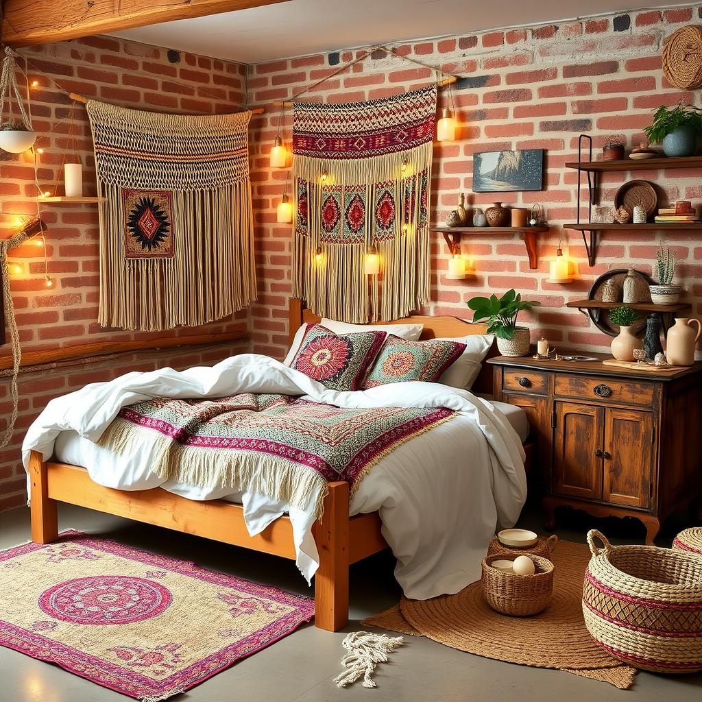 vintage boho bedroom