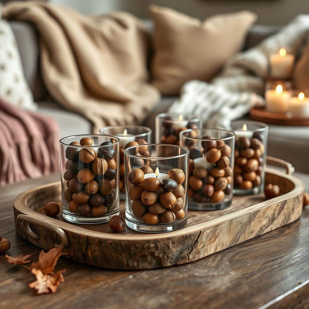 Acorn and Chestnut Votives