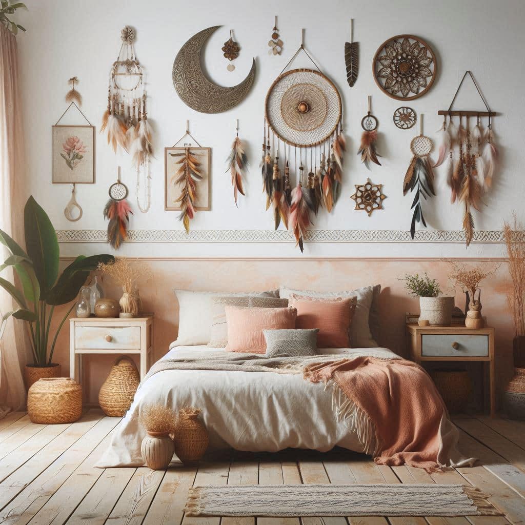 Boho Farmhouse Wall Decor Bedroom 3