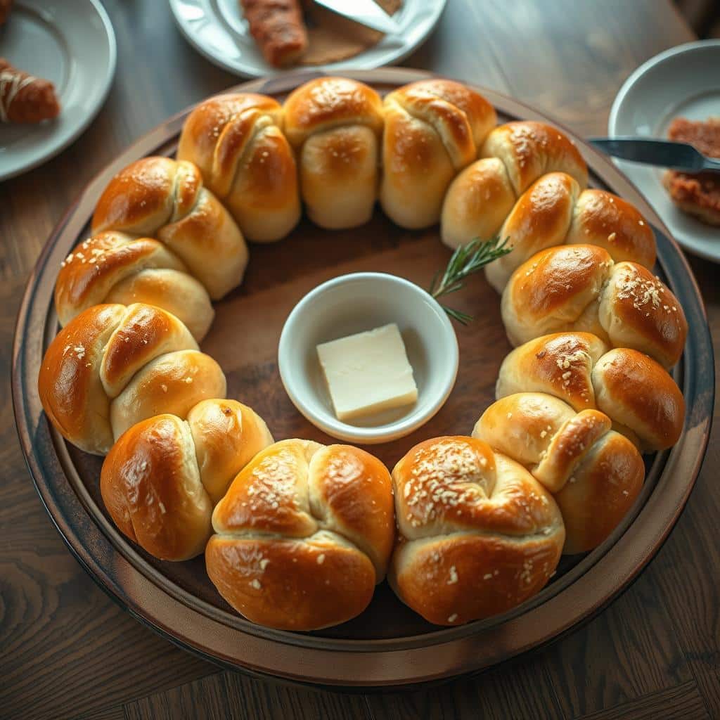 Bread Wreath Centerpiece