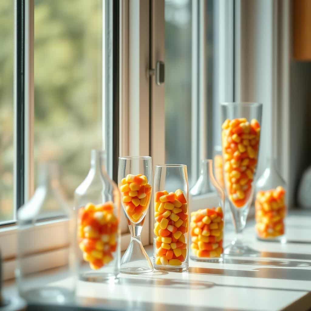 Candy Corn Vases