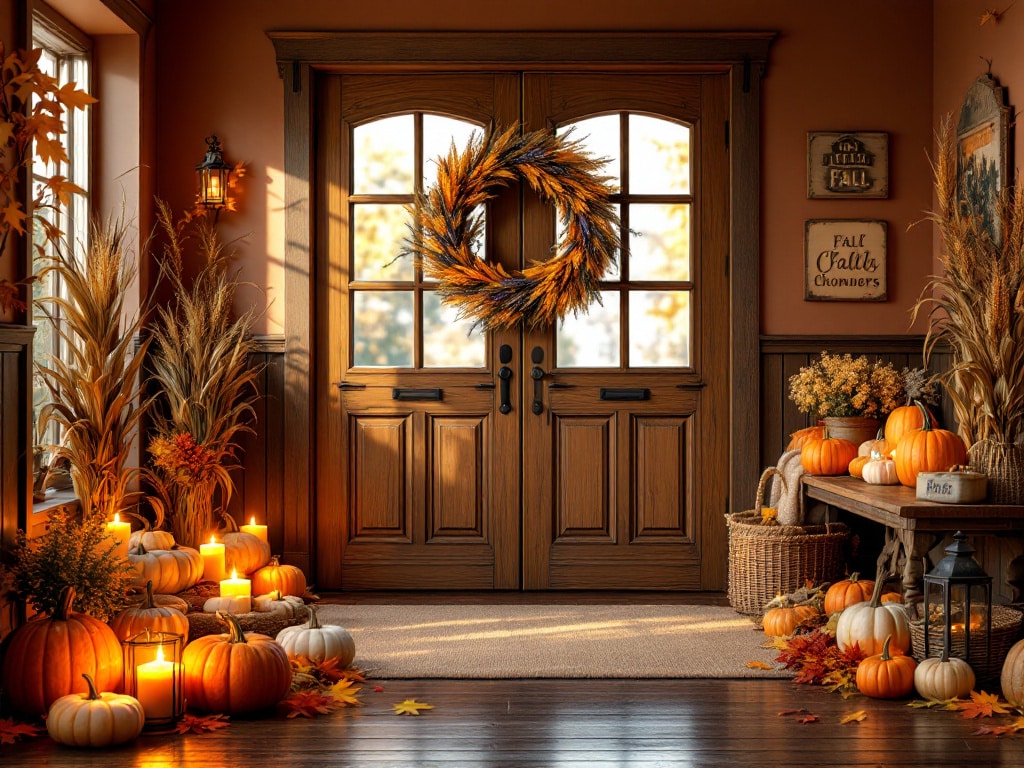 Cozy fall entryway