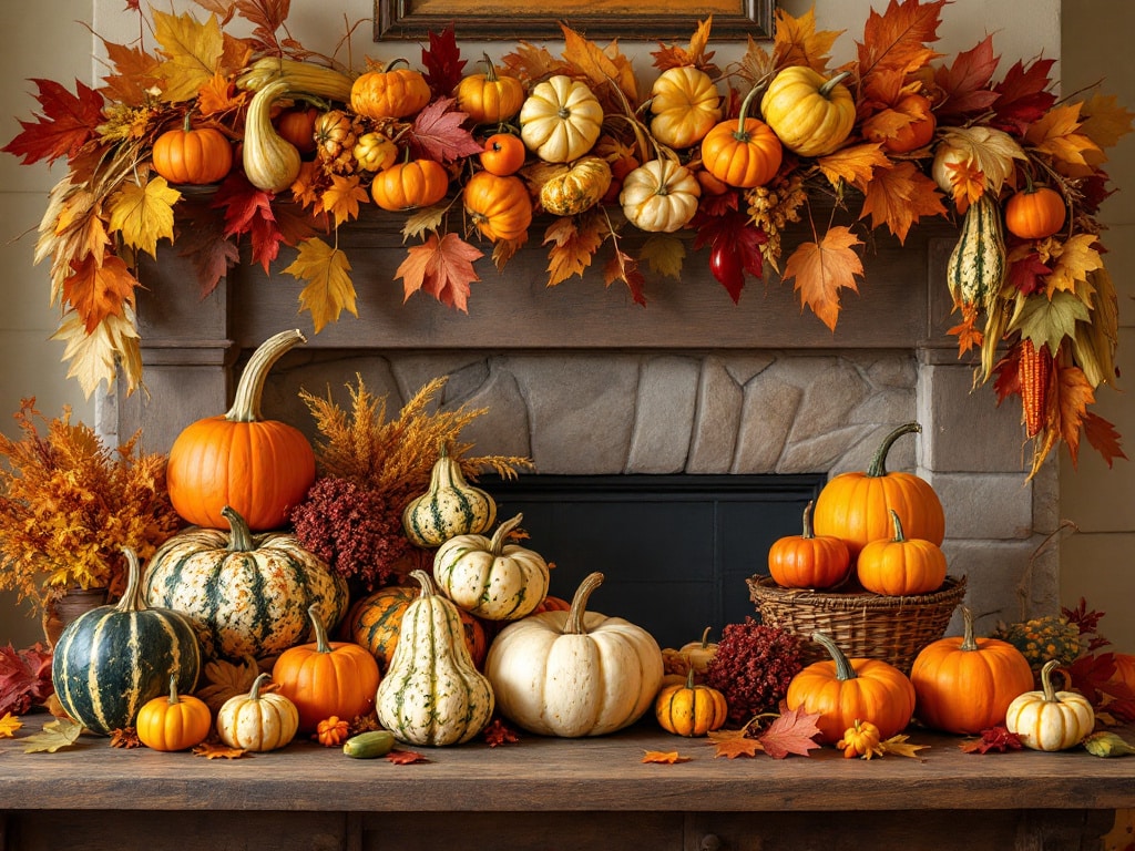 Decorative Gourds and Vegetable Garlands