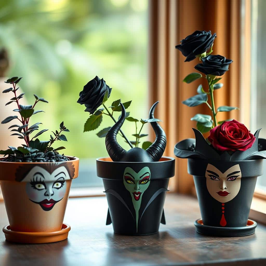 Disney Villain Flowerpots