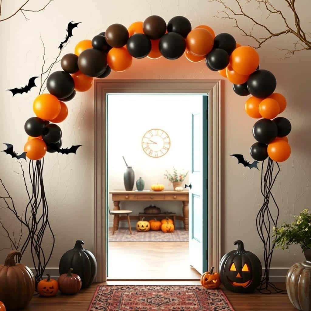 Easy Halloween Archway for Tight Spaces