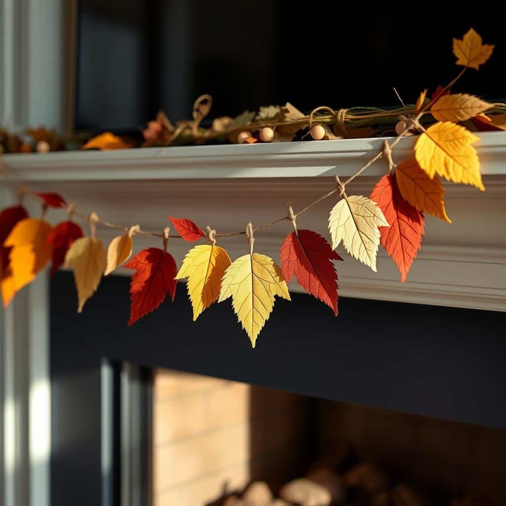 Felt Leaf Garland