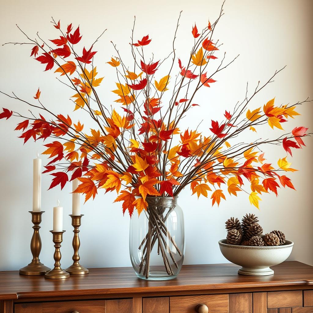 Foraged Fall Foliage Display