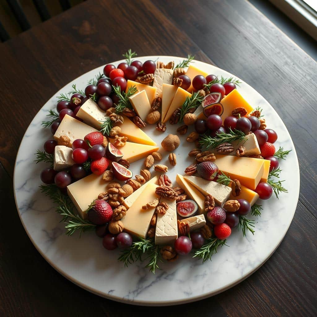 Fruit and Cheese Wreath