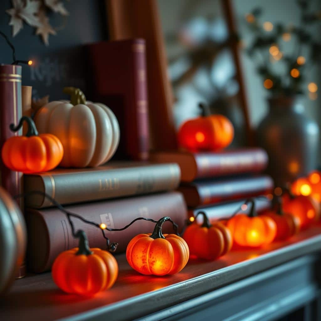 Glowing Pumpkin Garland