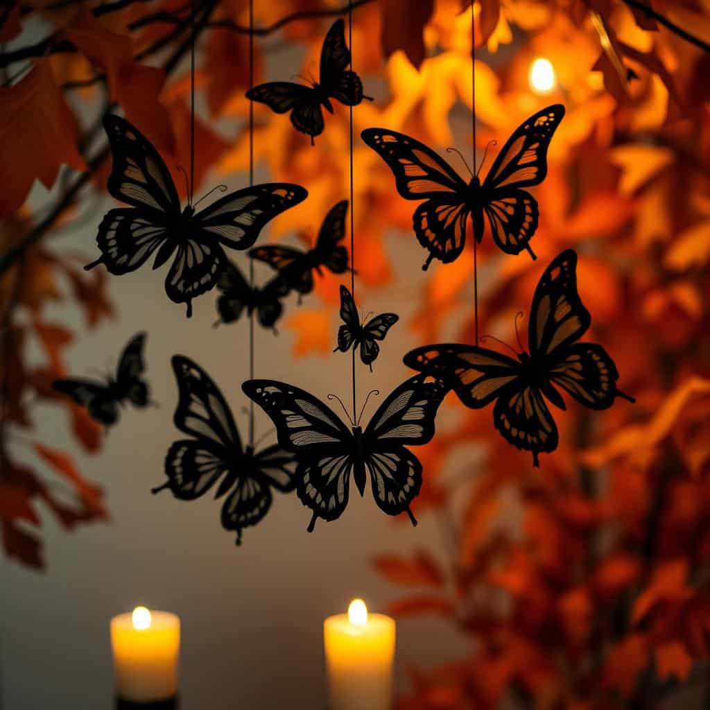 Halloween butterfly decorations