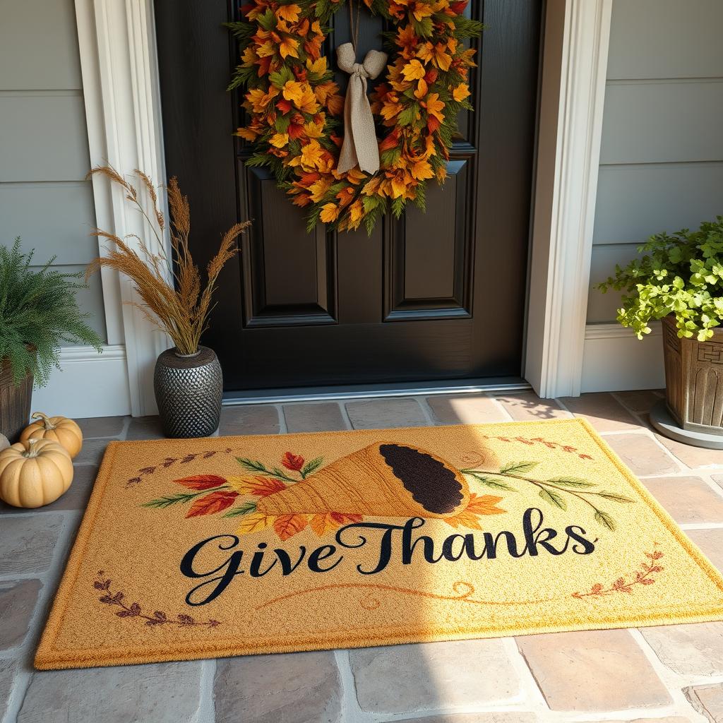 Harvest Themed Welcome Mat