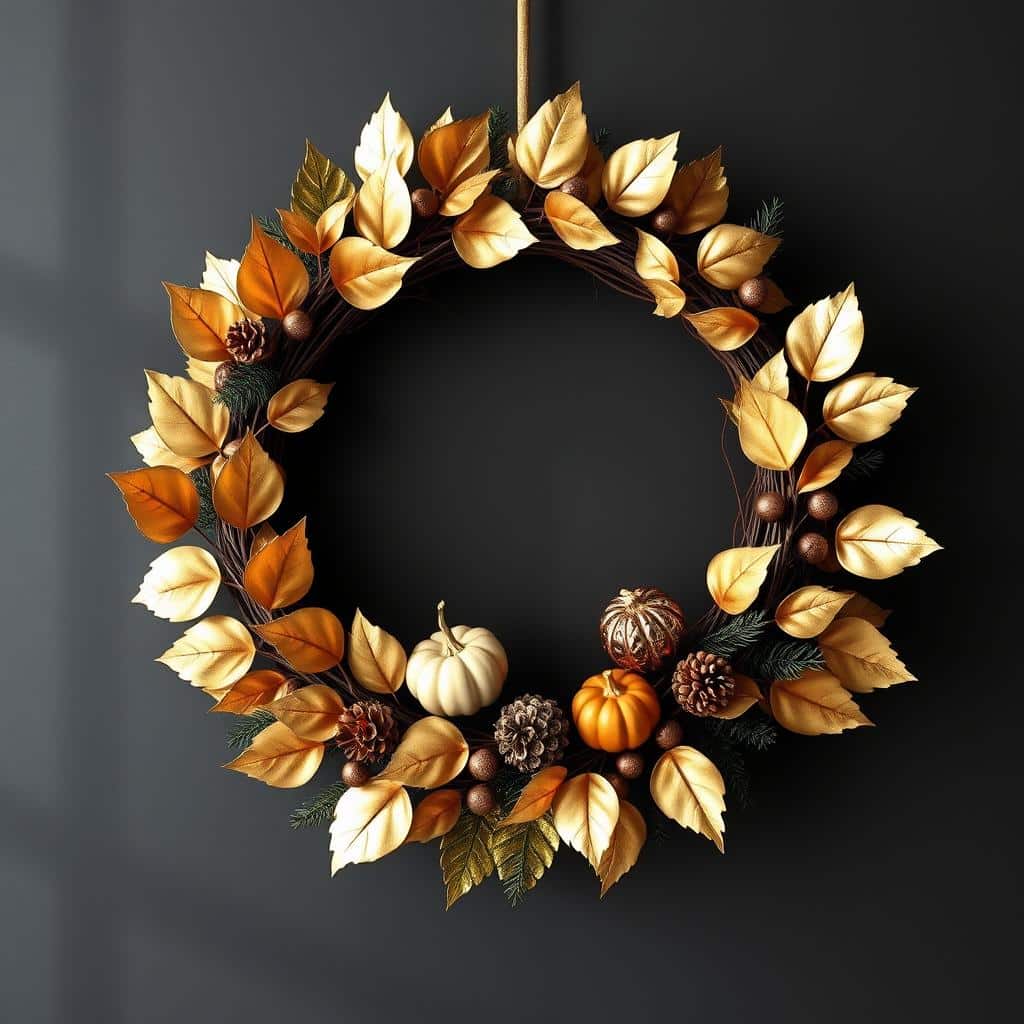 Metallic Transitional Wreath