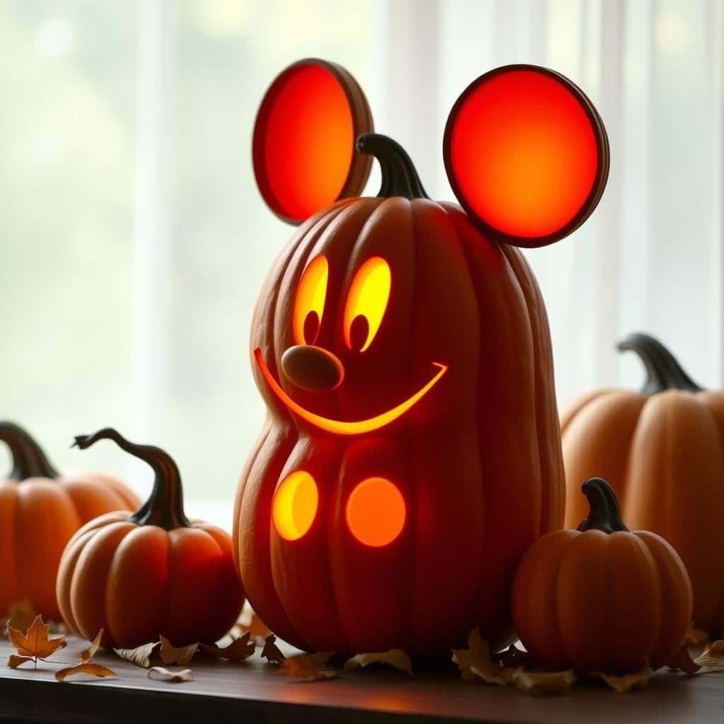 Mickey Pumpkin Light up