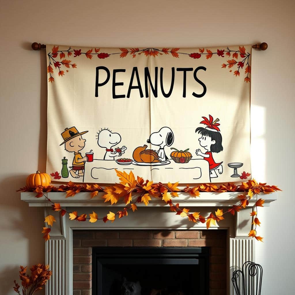 Peanuts Thanksgiving Banner