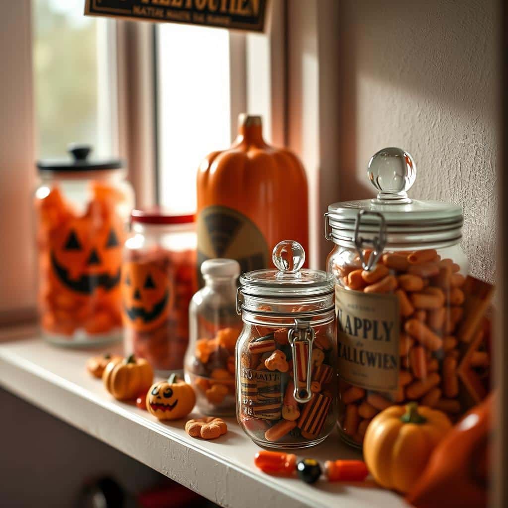 Retro Candy Container Display