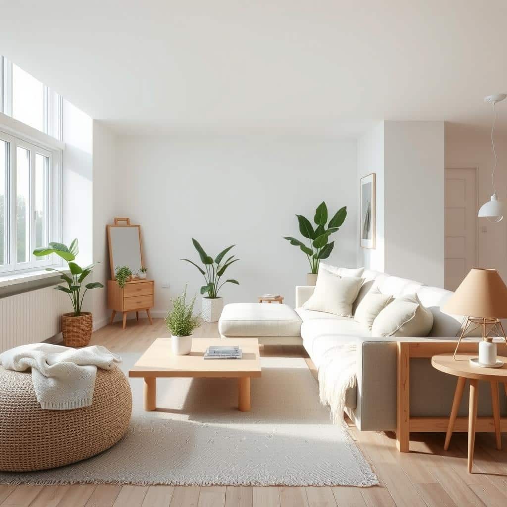 Scandinavian interior design with neutral color palette