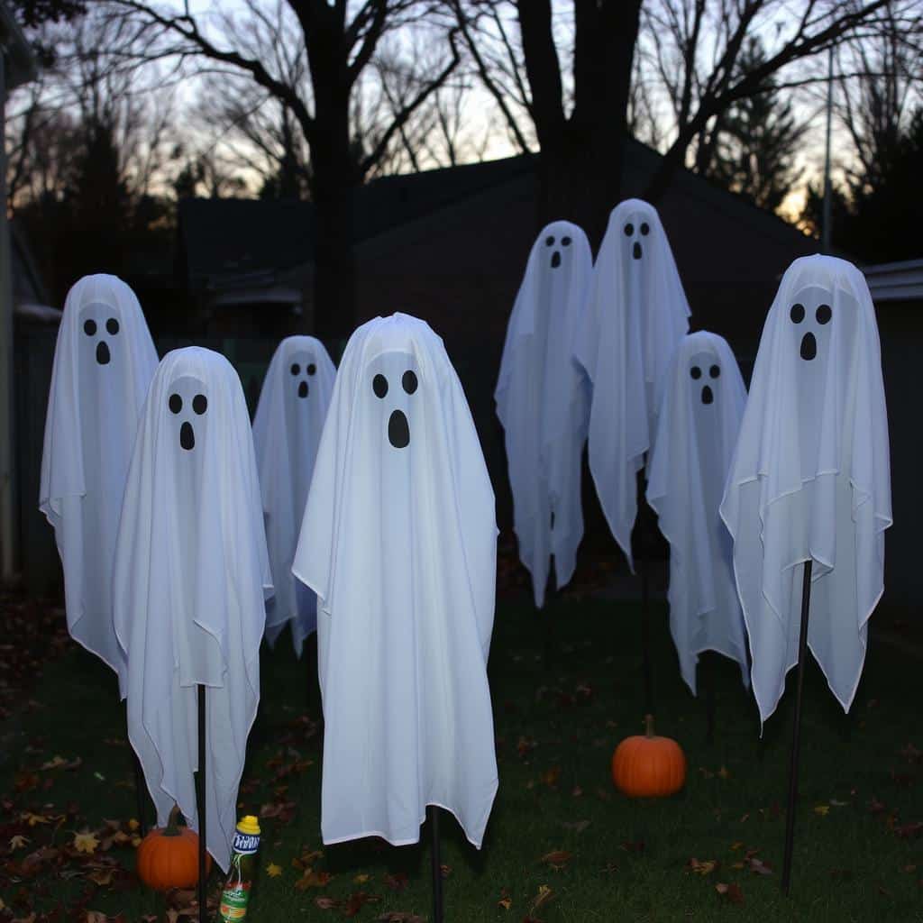 Spooky Ghosts in the Backyard