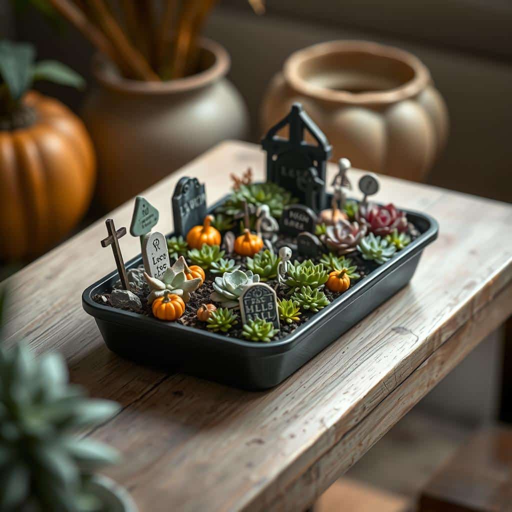 Spooky Succulent Garden