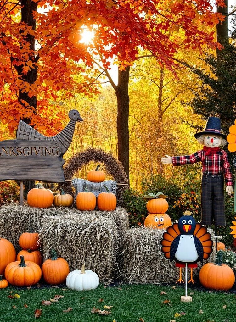 15 Easy Thanksgiving Yard Decor Ideas for a Festive Touch