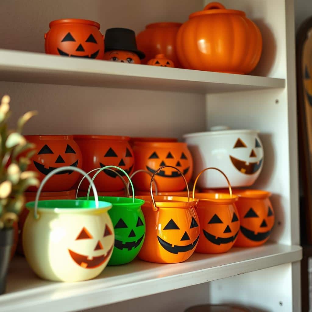 Vintage Trick or Treat Buckets