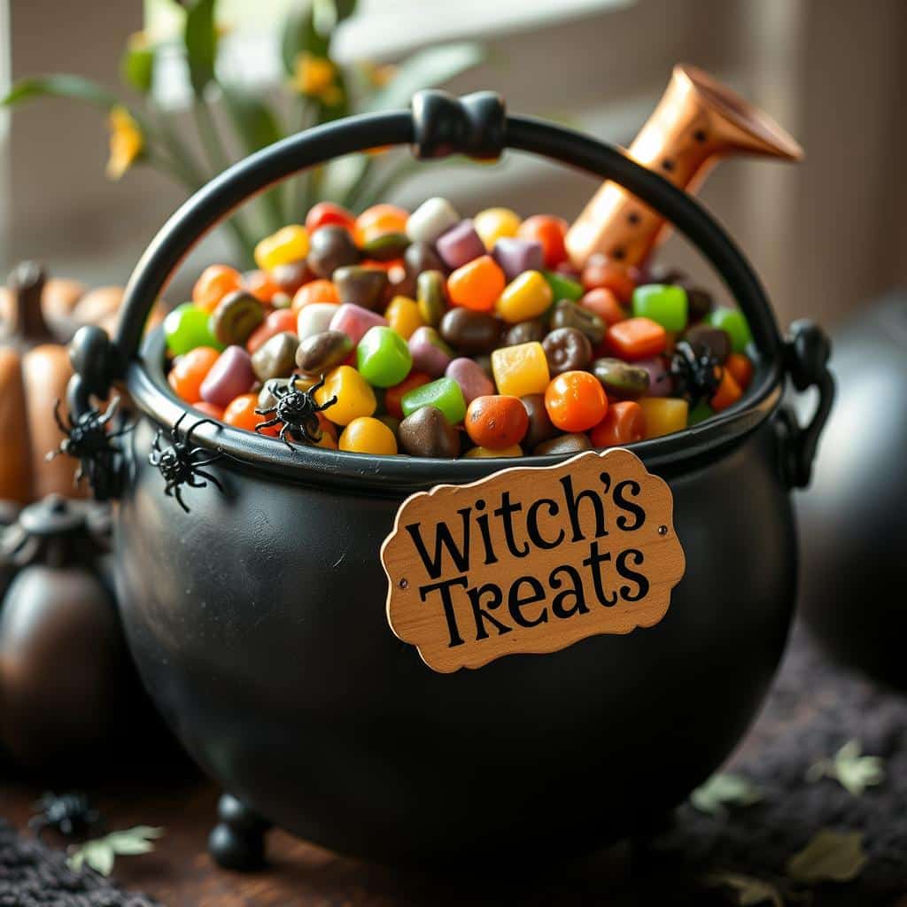 Witchs Cauldron Candy Bowl