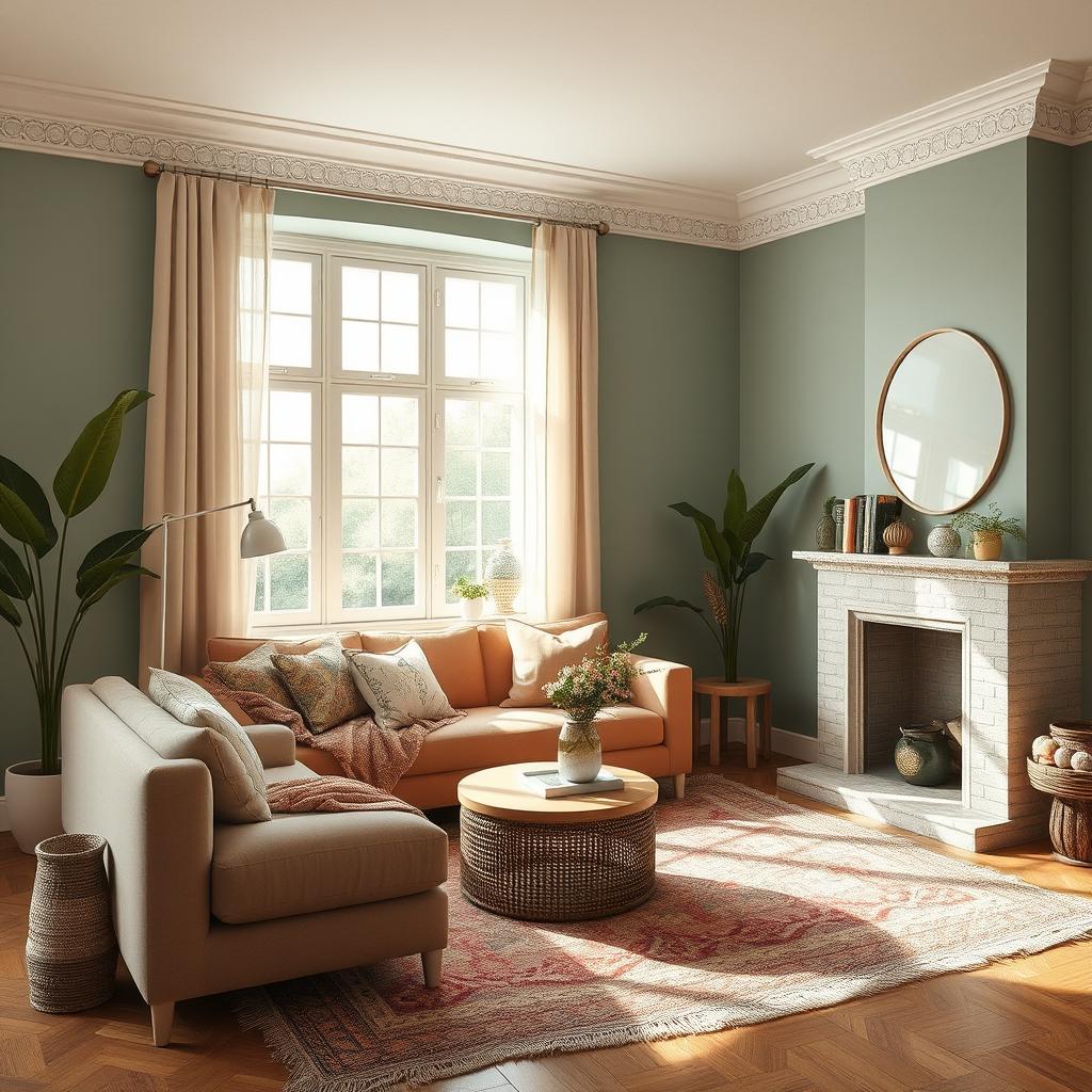 a beautifully styled room that exemplifies the 60 30 10 color rule