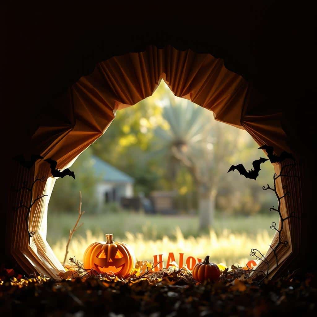 a collapsible archway halloween